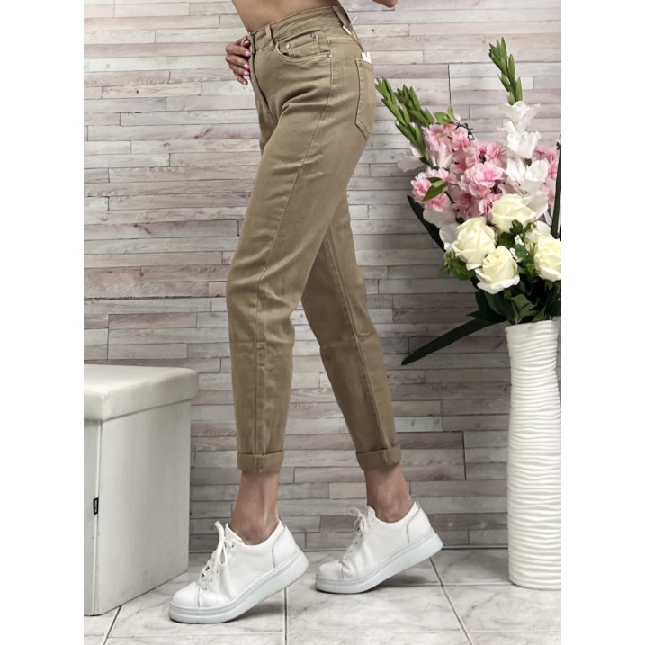 Дънки Камел Mom Fit